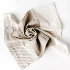 Chesapeake Hand Towel, Stone with Natural