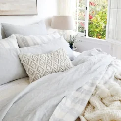 Coco Handwoven Rectangular Pillow, Ivory^Be Home Outlet