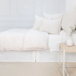 Connor King Duvet, Ivory & Amber^Be Home Cheap