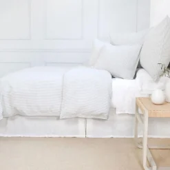 Connor Queen Duvet, Ivory & Indigo^Be Home New