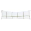 Copenhagen Rectangular Pillow, White & Olive^Be Home Store