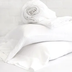 Cotton Sateen Sheet Set, King, White^Be Home Flash Sale
