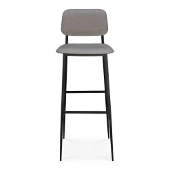 DC Fabric Bar Stool, Light Grey