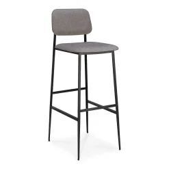 DC Fabric Bar Stool, Light Grey