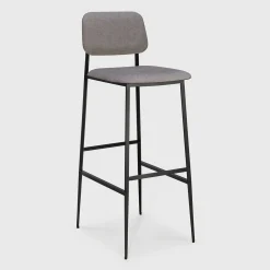 DC Fabric Bar Stool, Light Grey