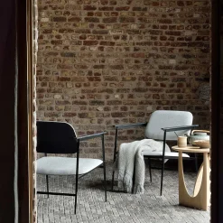 DC Fabric Lounge Chair, Light Grey