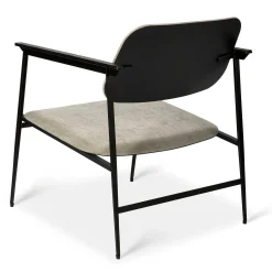 DC Fabric Lounge Chair, Light Grey
