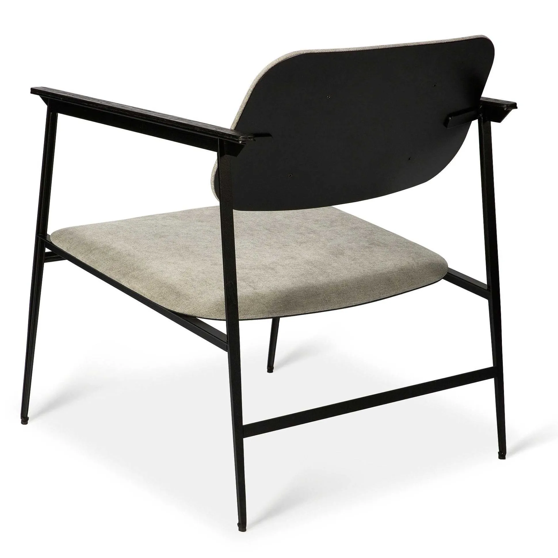 DC Fabric Lounge Chair, Light Grey