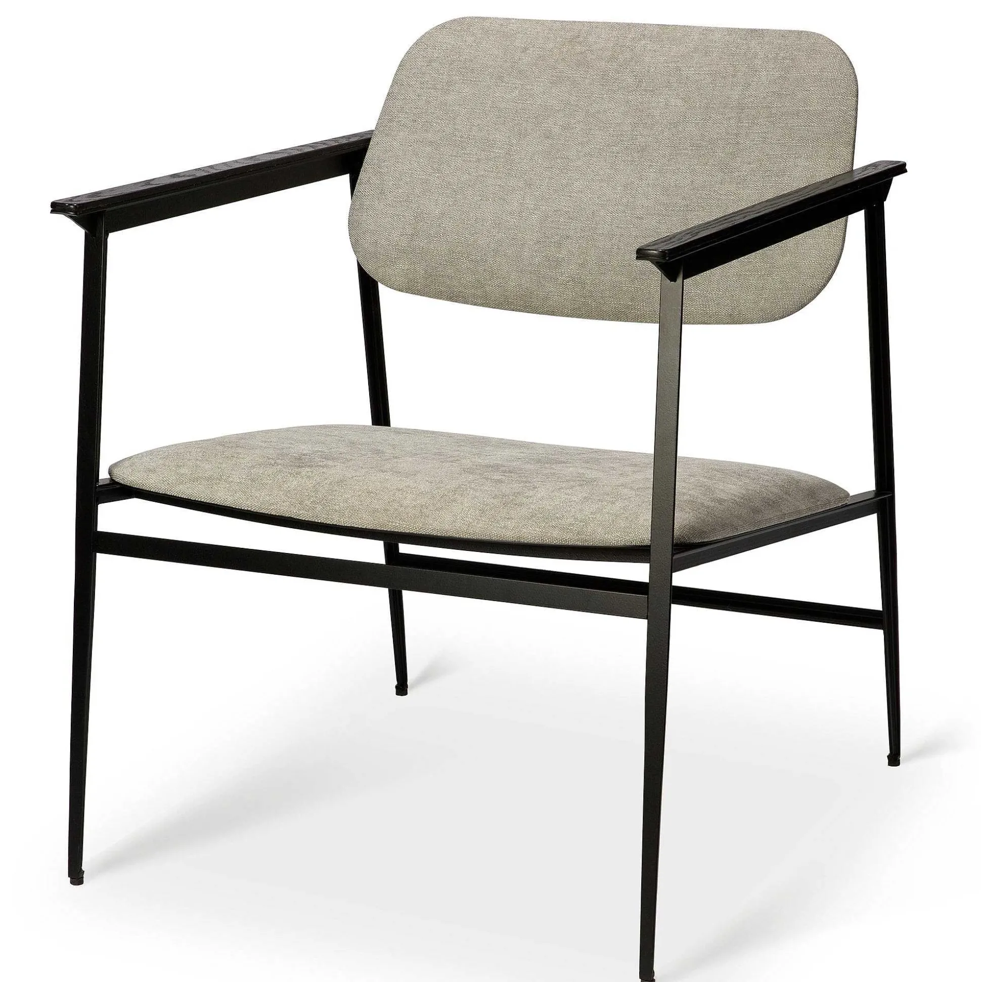 DC Fabric Lounge Chair, Light Grey