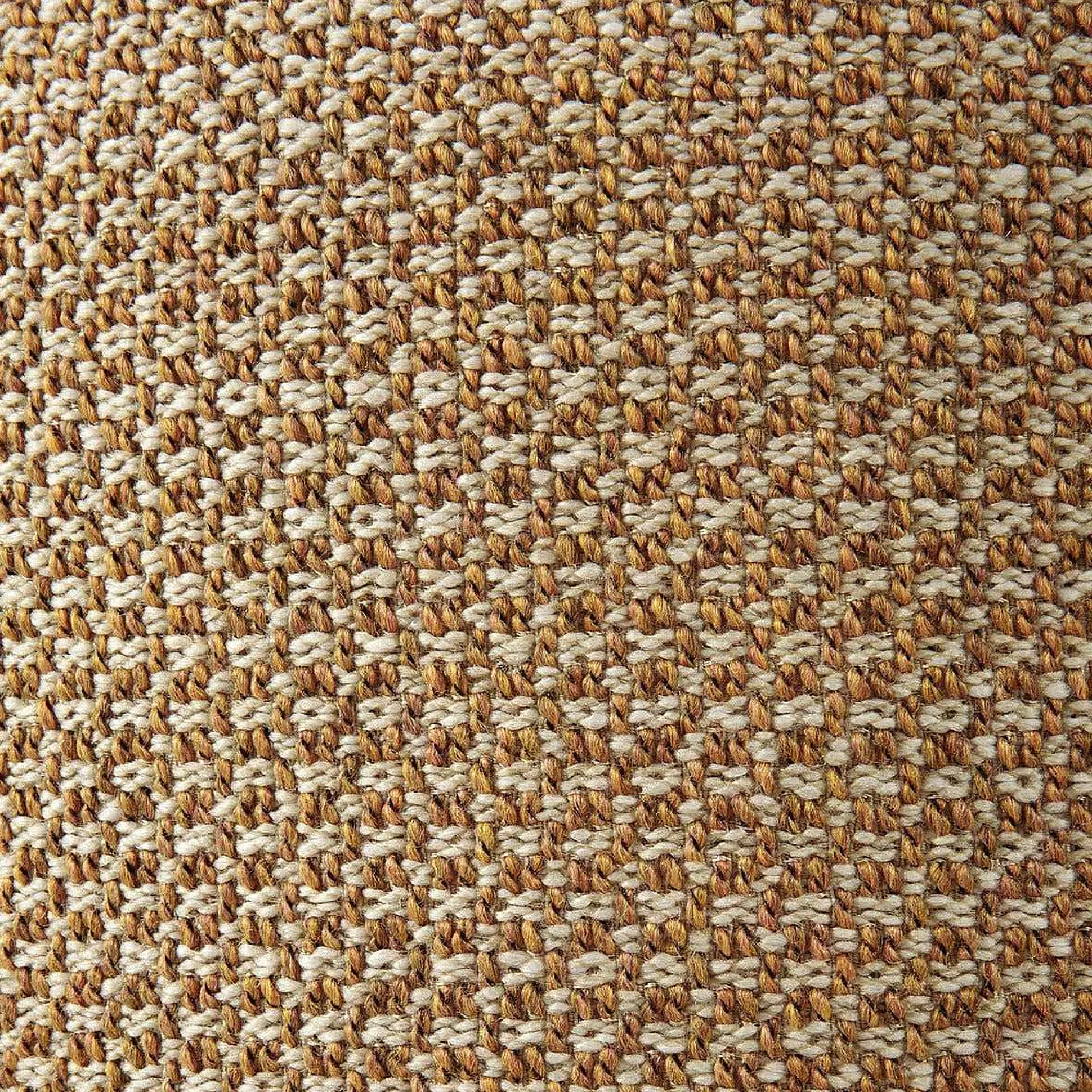 Donut Outdoor Pouf, Marsala Check Fabric