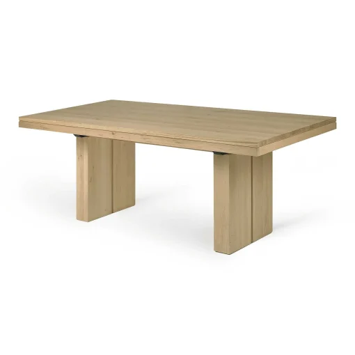 Double Extendable Dining Table, Oak