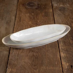 Eivissa Reactive Glaze Oval Platter