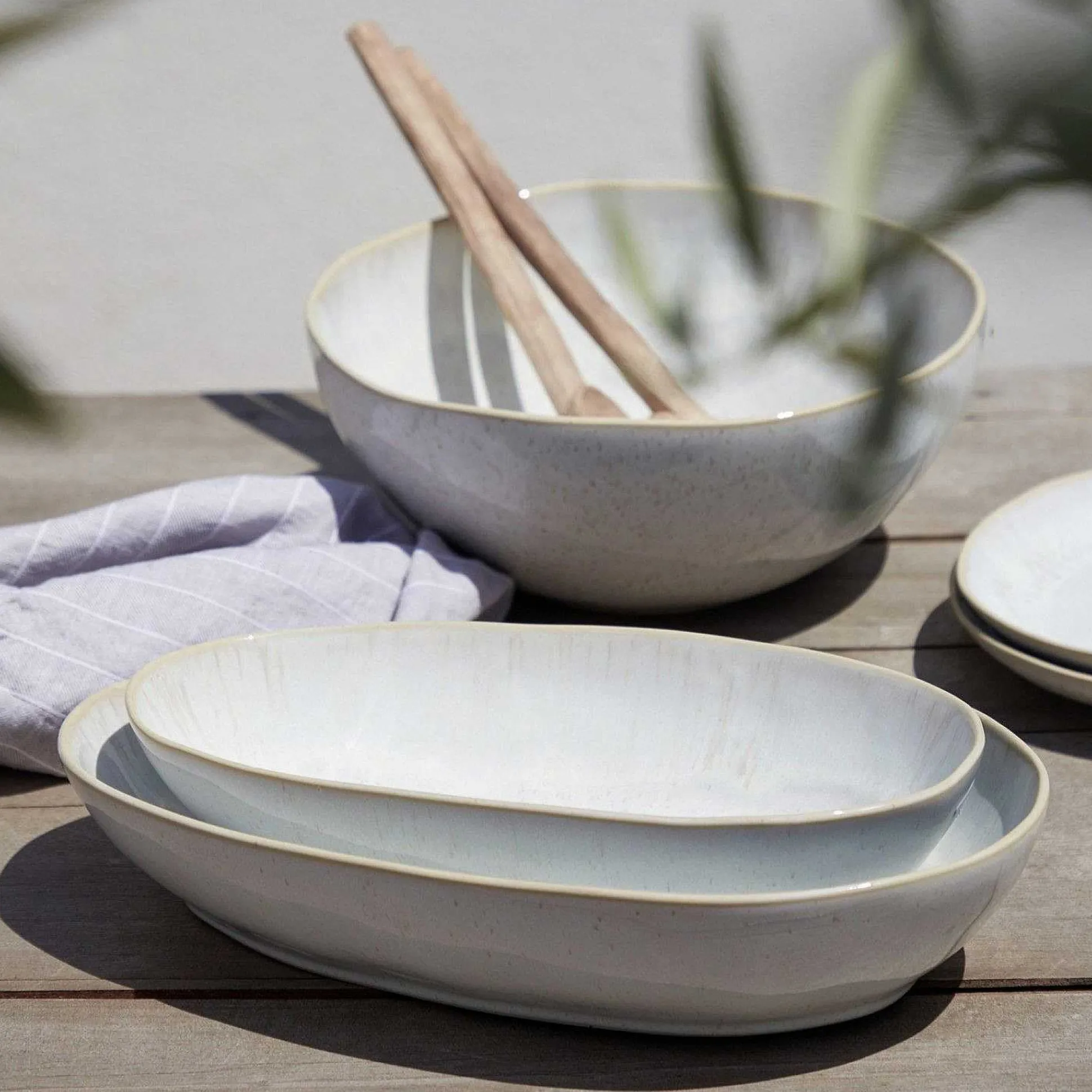 Eivissa Reactive Glaze Oval Baker, Small