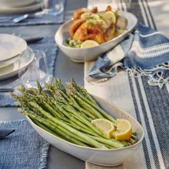 Eivissa Reactive Glaze Oval Baker, Small