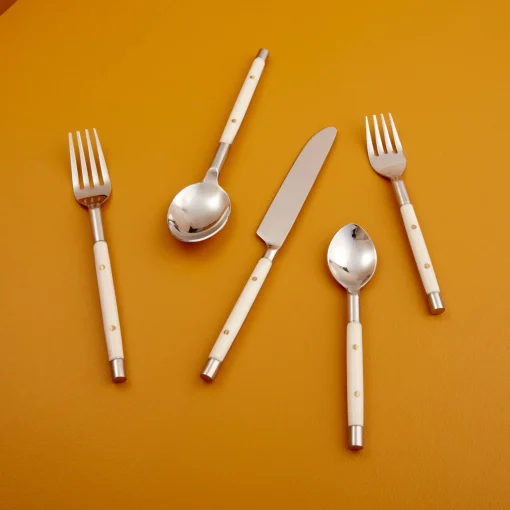 Everyday Stainless with Ivory Resin Inlay Flatware^Be Home Clearance