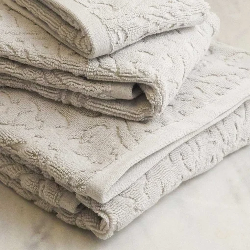 Firenze Hand Towel, Platinum