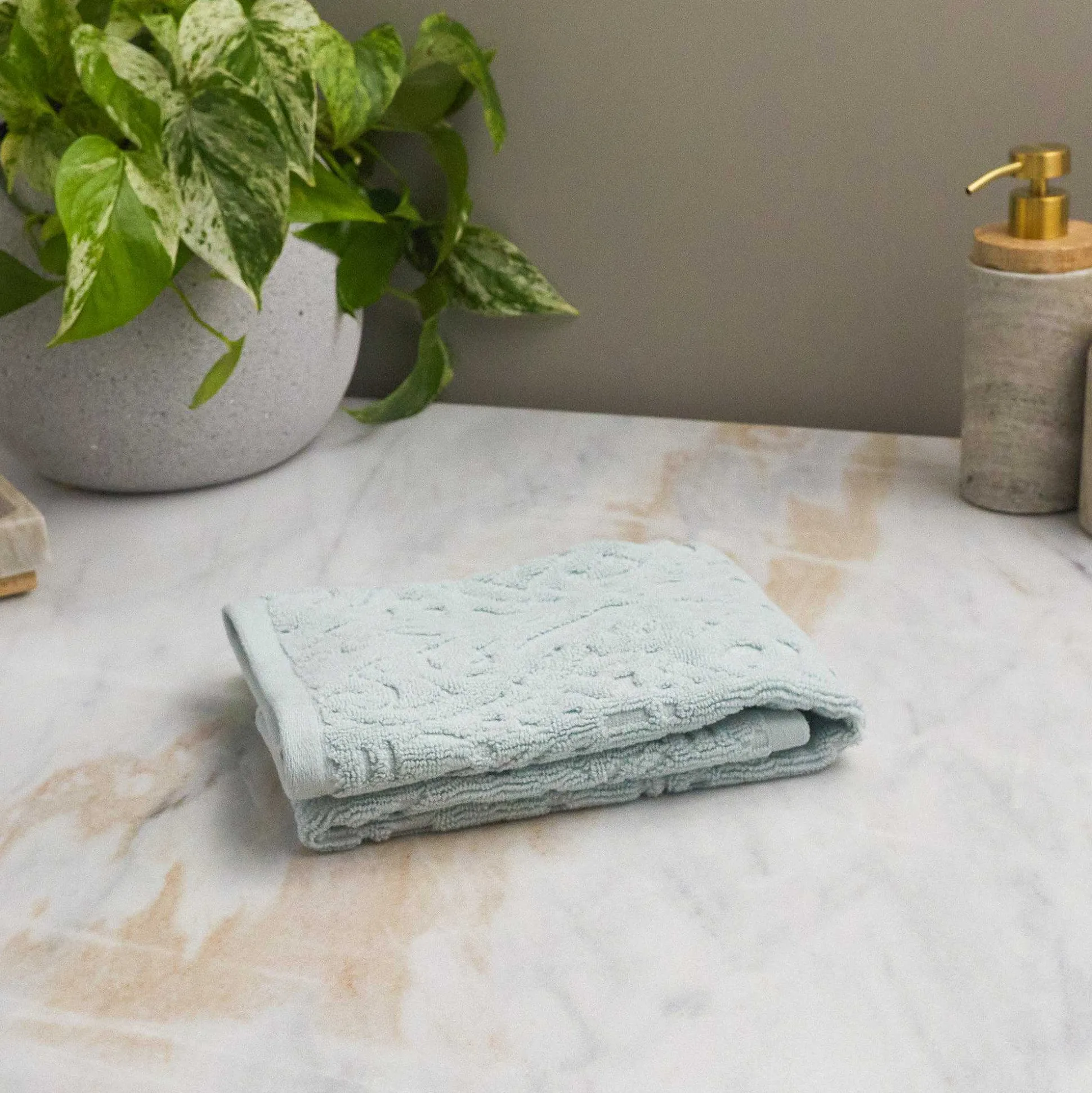 Firenze Hand Towel, Sky Light