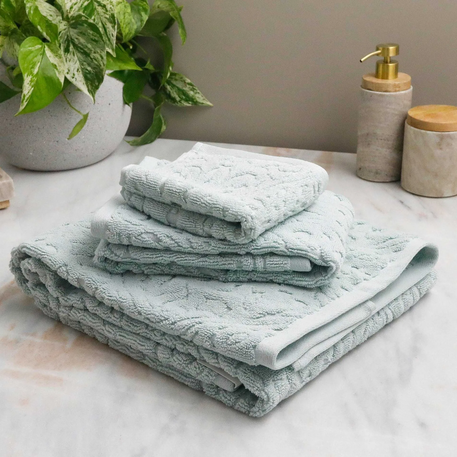 Firenze Hand Towel, Sky Light