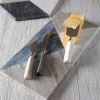 Geometric Marble Cheese Knife Set