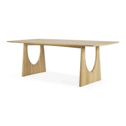 Geometric Oak Dining Table, 87