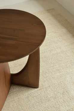 Geometric Side Table, Teak