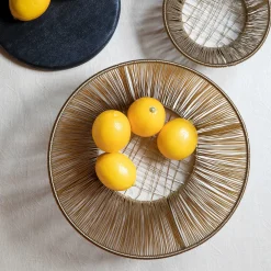 Gold Rhythm Wire Basket