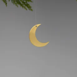 Gold Stencil Ornament, Crescent Moon^Be Home Cheap
