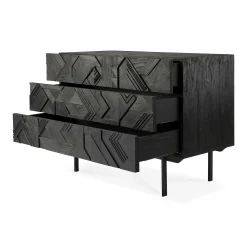 Graphic Teak Dresser