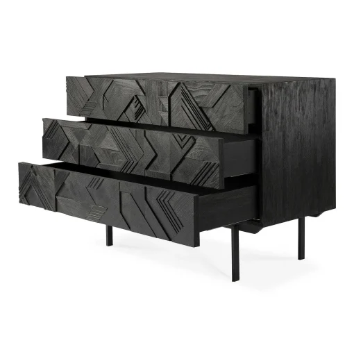 Graphic Teak Dresser