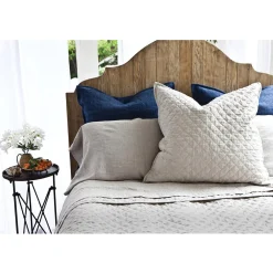 Hampton Big Pillow, Flax^Be Home Discount