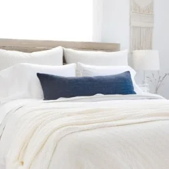 Hendrick Rectangular Pillow, Navy^Be Home New