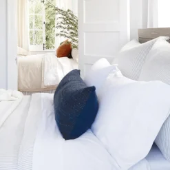 Hendrick Rectangular Pillow, Navy^Be Home New