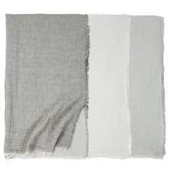 Hermosa Oversized Throw, Light Grey & Cream^Be Home Shop