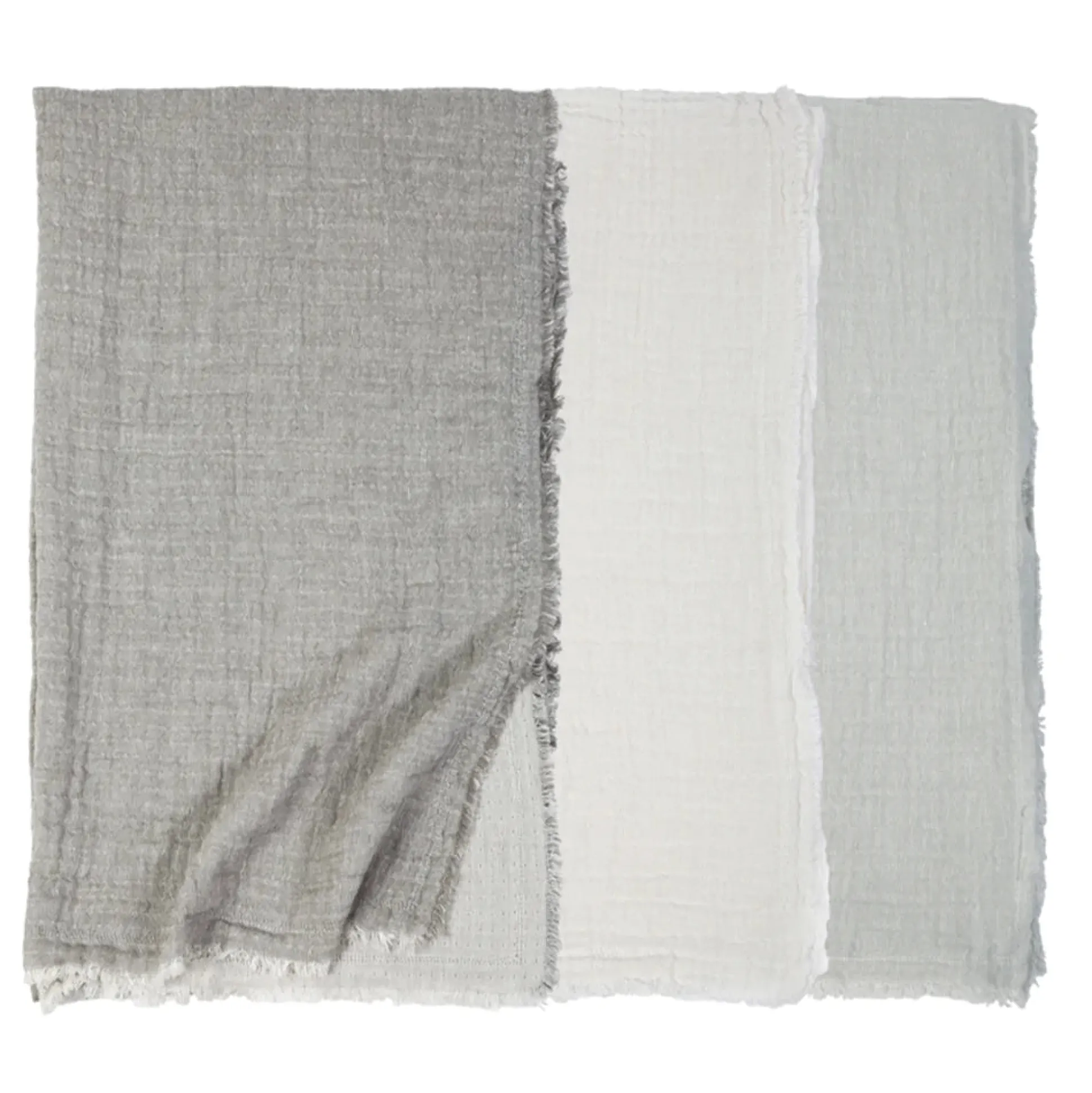 Hermosa Oversized Throw, Light Grey & Cream^Be Home Shop