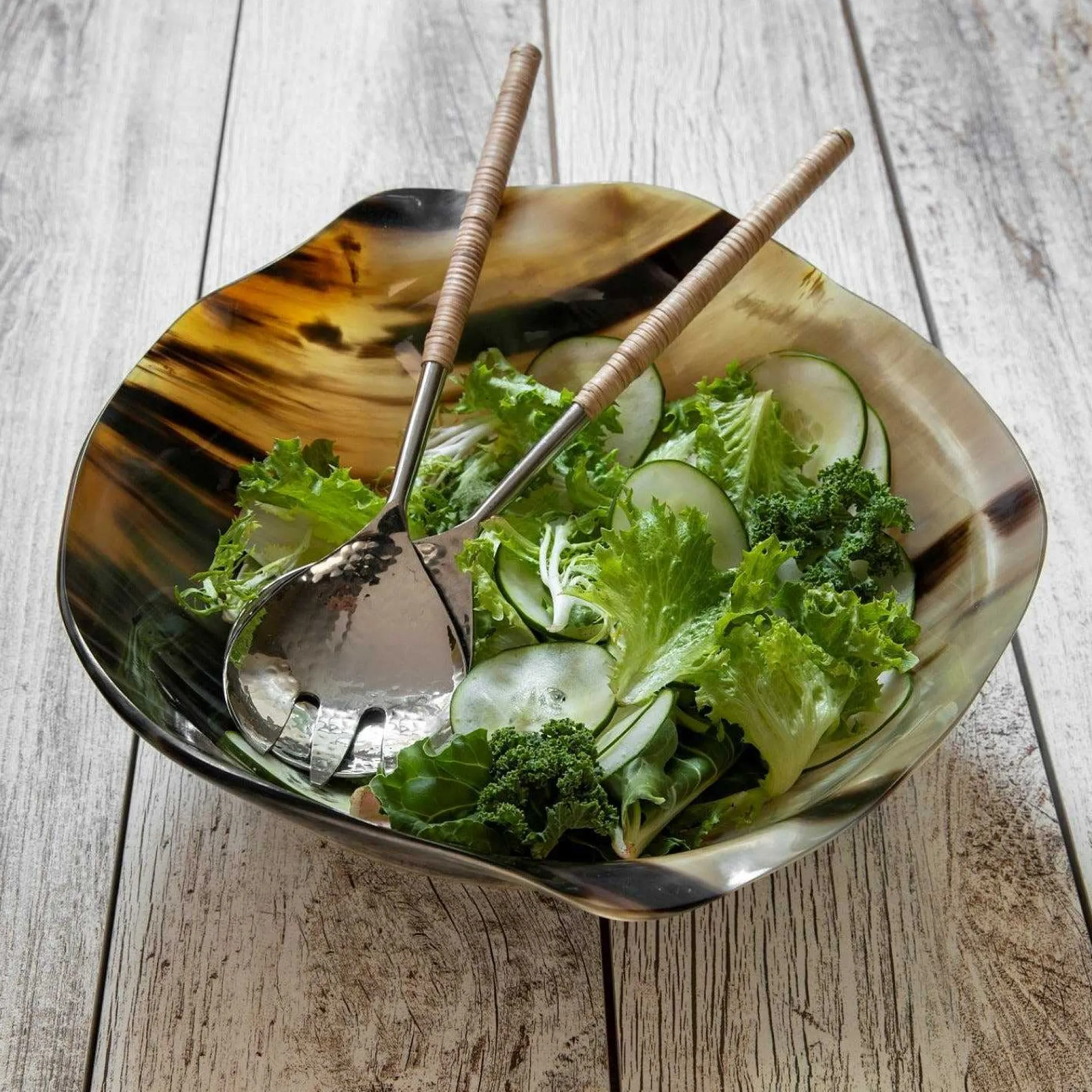 Horn Wavy Round Bowl