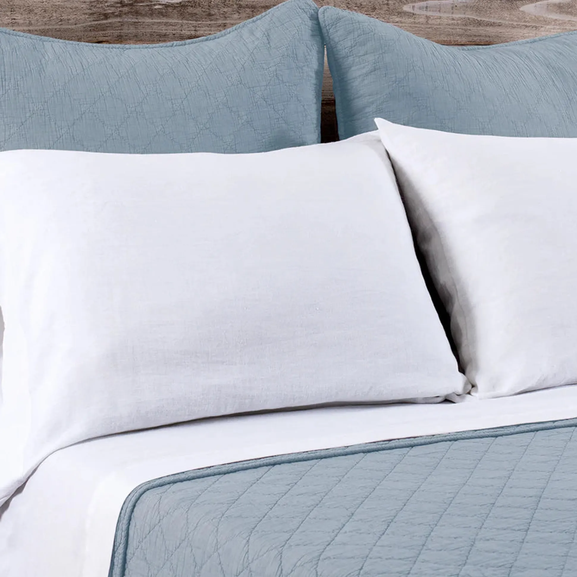 Huntington Queen Coverlet, Dusty Blue^Be Home Hot