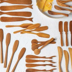 Iviss Teak Mini Spreaders, Set of 4