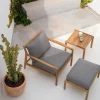 Jack Solid Teak Outdoor Side Table