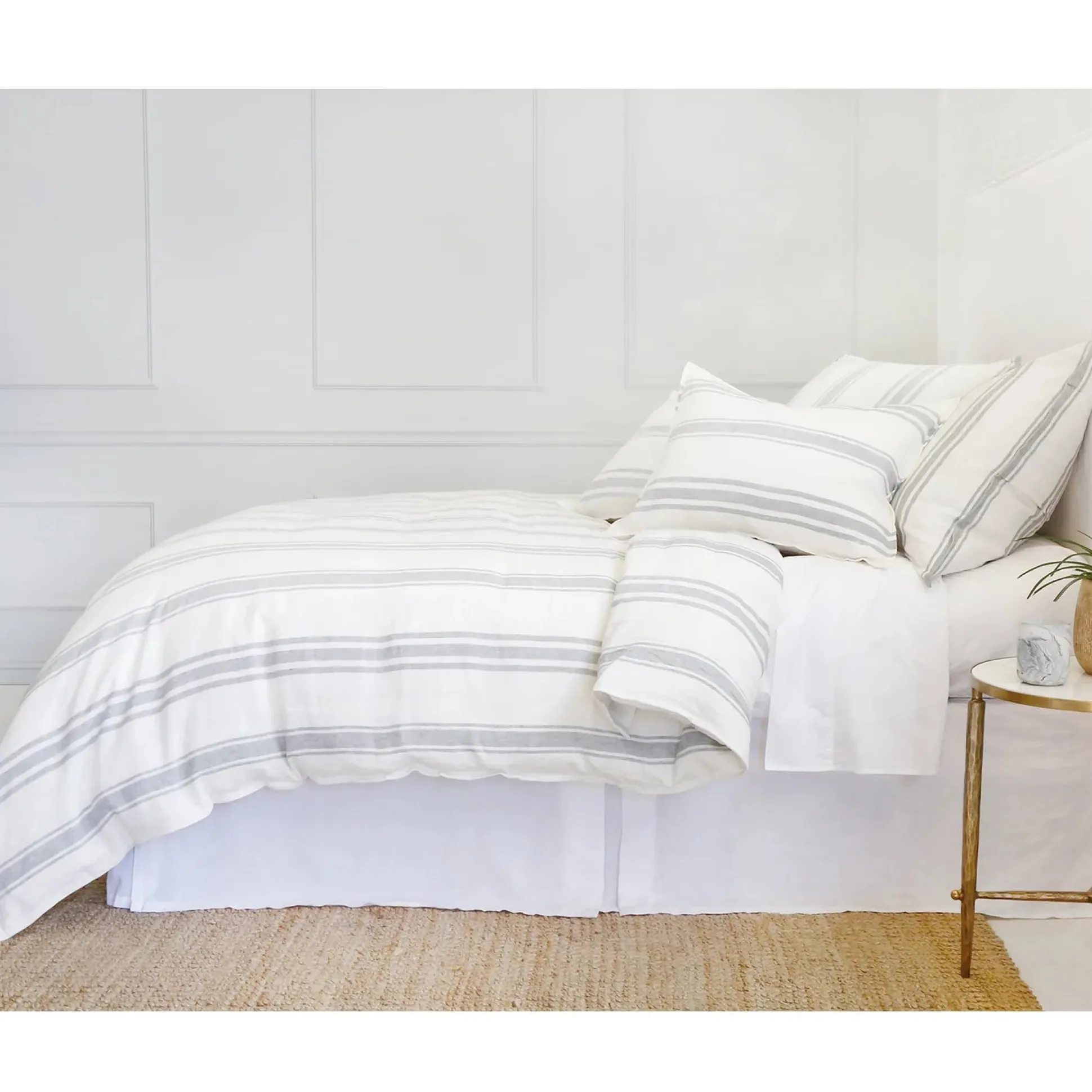 Jackson King Duvet Cover, Cream & Grey^Be Home Discount