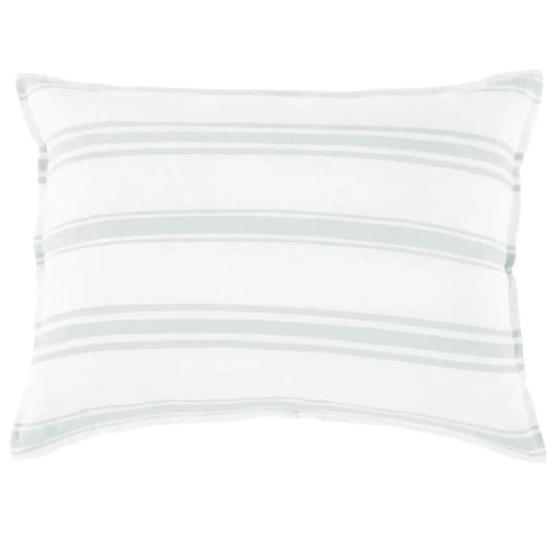 Jackson King Sham, White & Ocean^Be Home Cheap