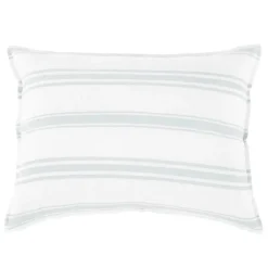 Jackson Standard Sham, White & Ocean^Be Home Cheap