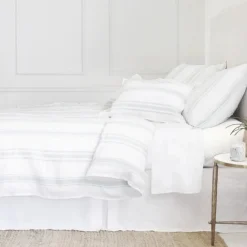 Jackson Standard Sham, White & Ocean^Be Home Cheap