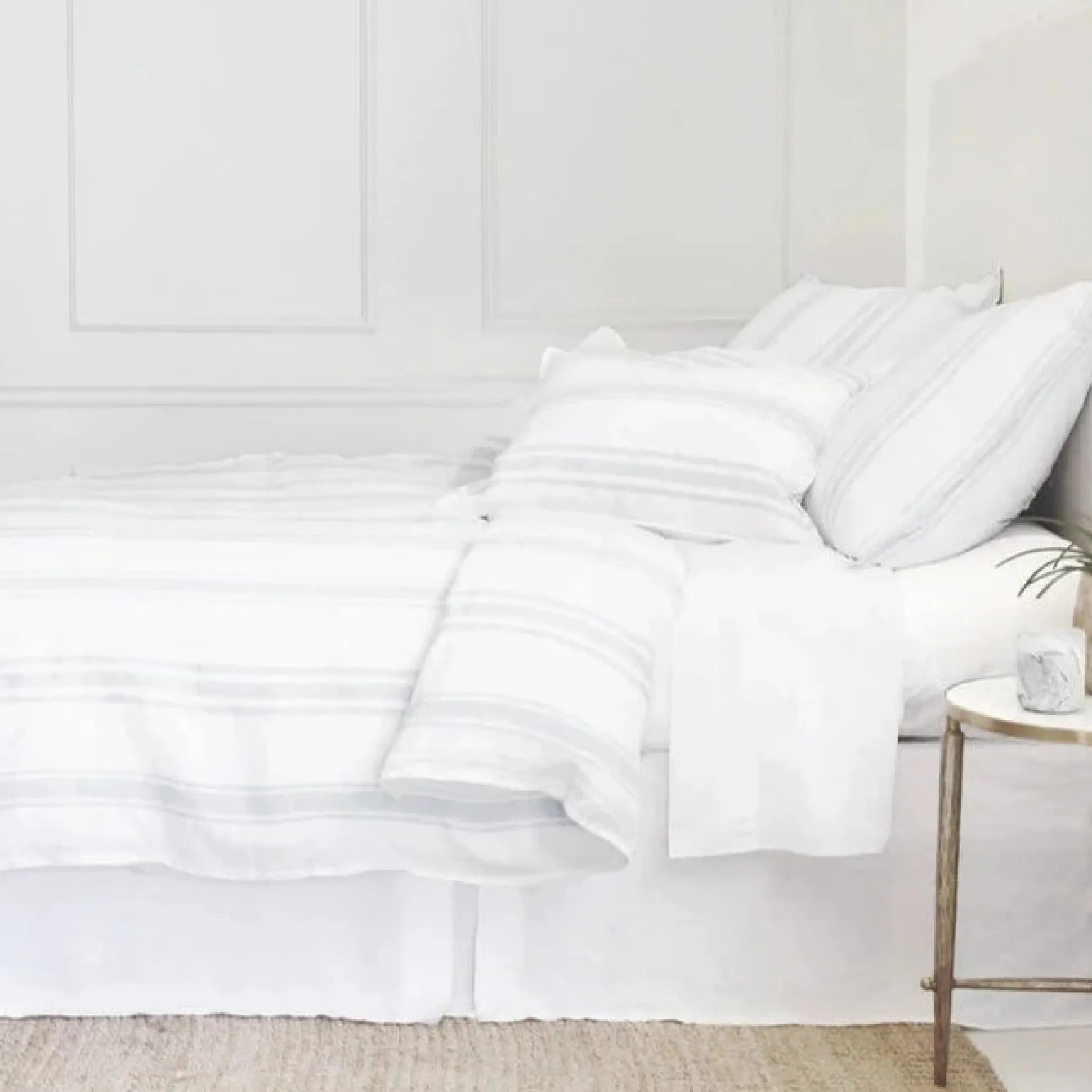 Jackson Standard Sham, White & Ocean^Be Home Cheap