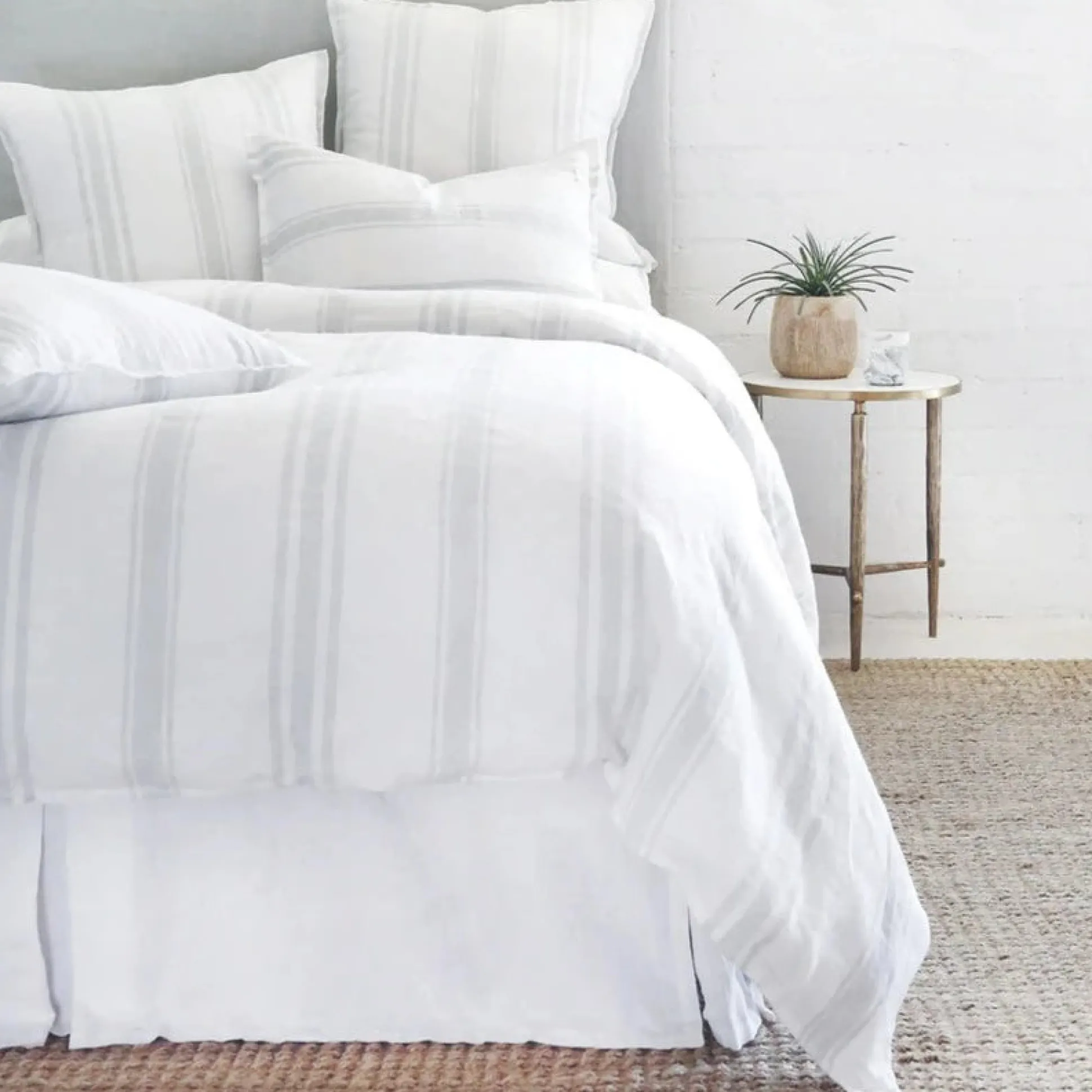 Jackson Standard Sham, White & Ocean^Be Home Cheap