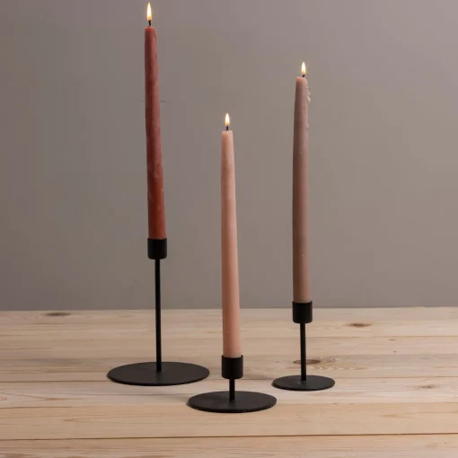 Kent Black Taper Candle Holder, Tall^Be Home Online