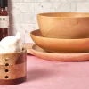 Kiln Mango Round Tray with Handles