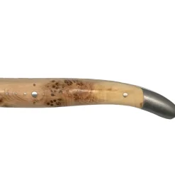 Laguiole en Aubrac Handcrafted Steak Knives, Set of 4, Juniper Wood^Be Home Cheap
