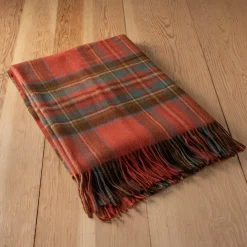 Lambswool Blanket in Stewart Royal Antique Tartan^Be Home Fashion