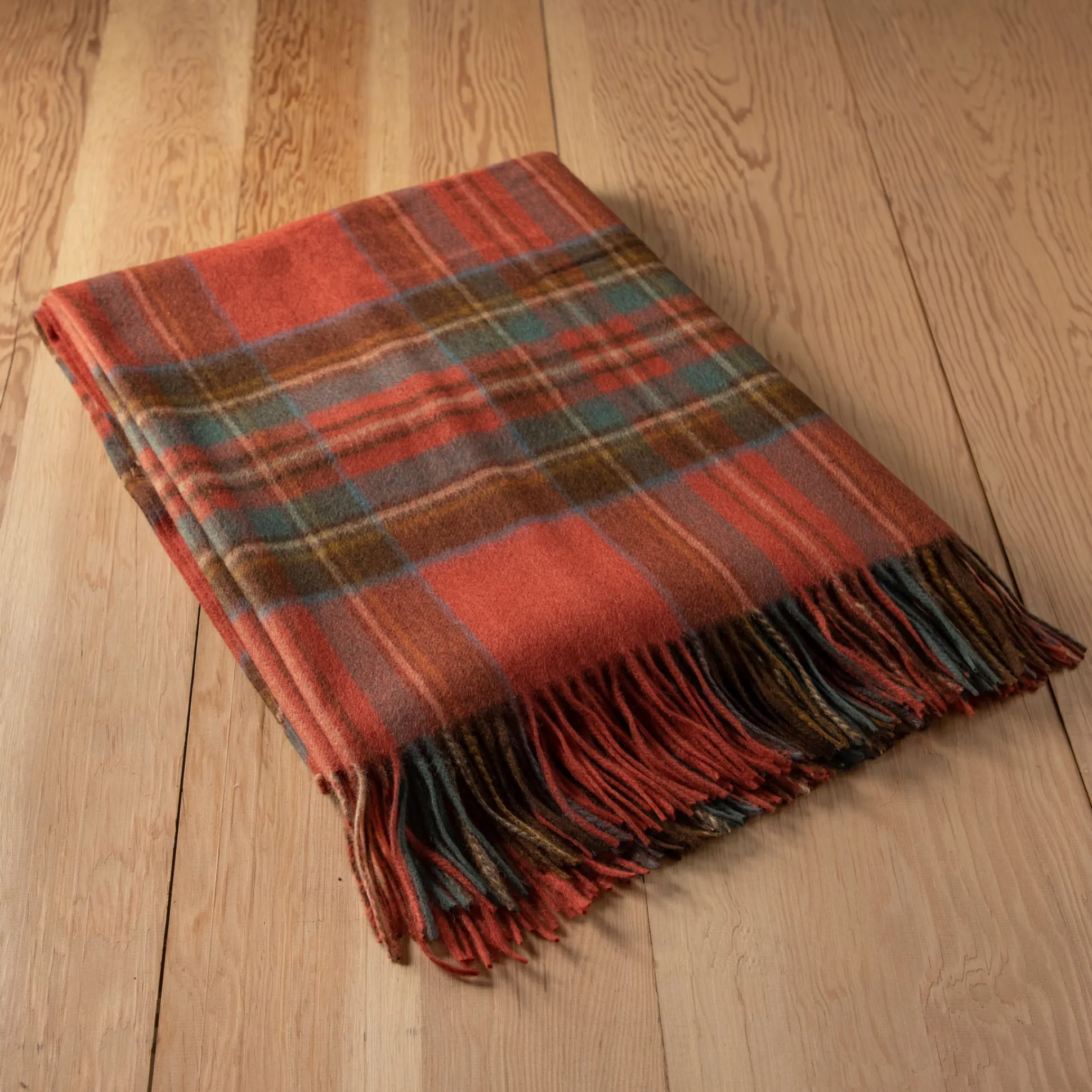 Lambswool Blanket in Stewart Royal Antique Tartan^Be Home Fashion