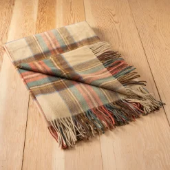 Lambswool Blanket in Stewart Dress Antique Tartan^Be Home Sale